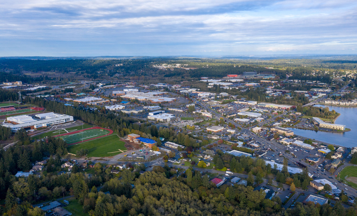 Silverdale aerial view